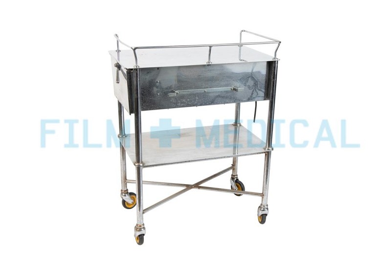 Instrument Trolley with Drawers in Stainless Steel